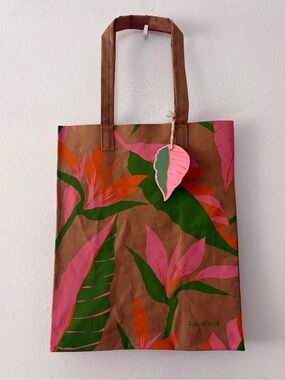 Foodland Hawai’i Bird of Paradise Washable Reusable Paper Tote Bag